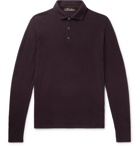 LORO PIANA - Slim-Fit Baby Cashmere Polo Shirt - Burgundy