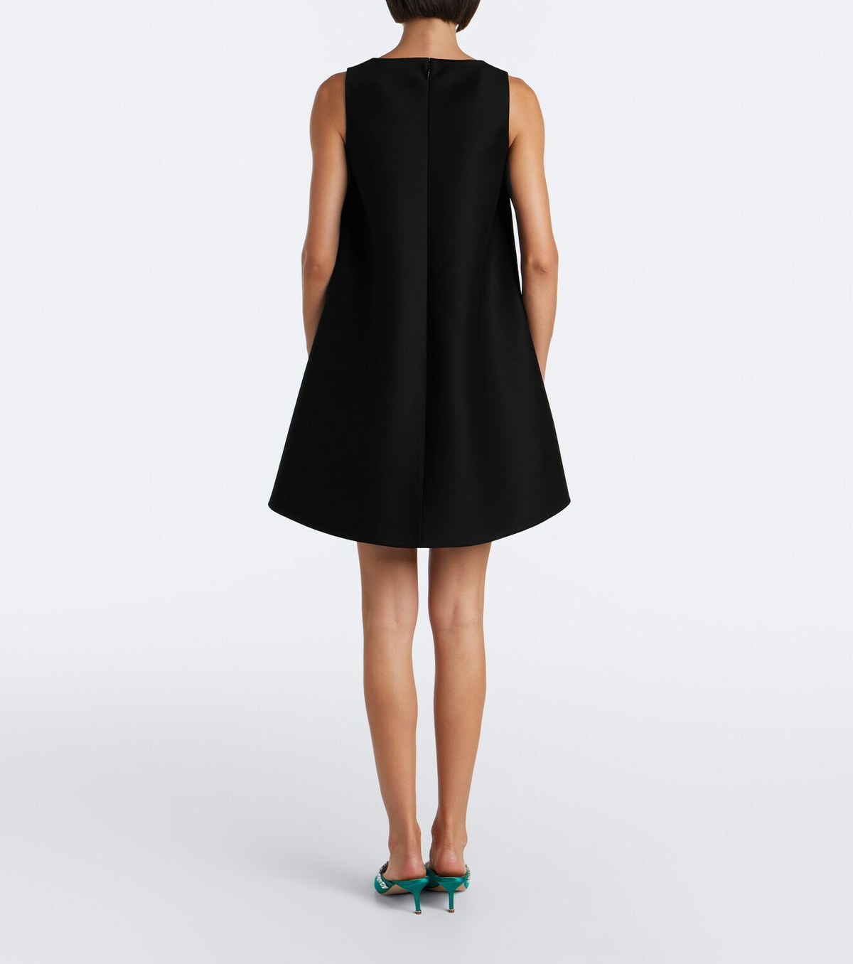 Balenciaga BB belted wool and silk minidress
