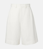 'S Max Mara Sole cotton and linen Bermuda shorts