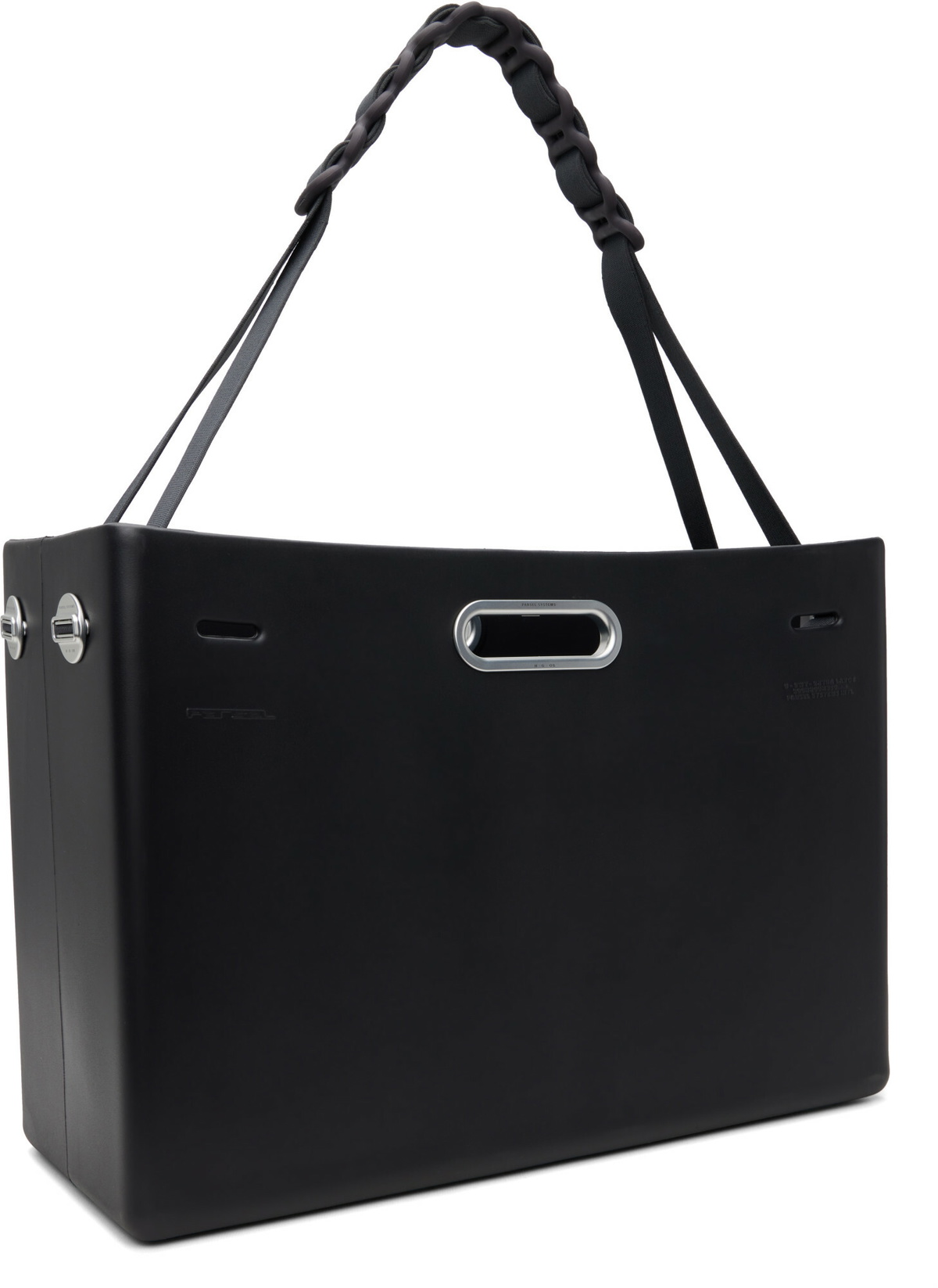 Parsel Black East West Extra Large Clutch