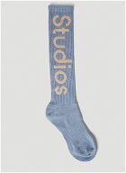 Acne Studios - Logo Socks in Blue