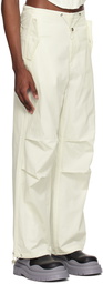 Dion Lee White Toggle Parachute Trousers