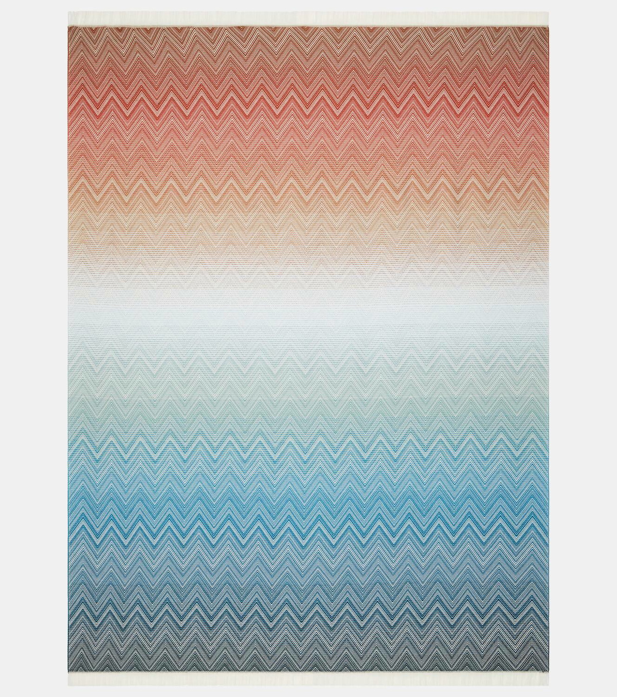 Missoni Ciro Zigzag fringed wool throw