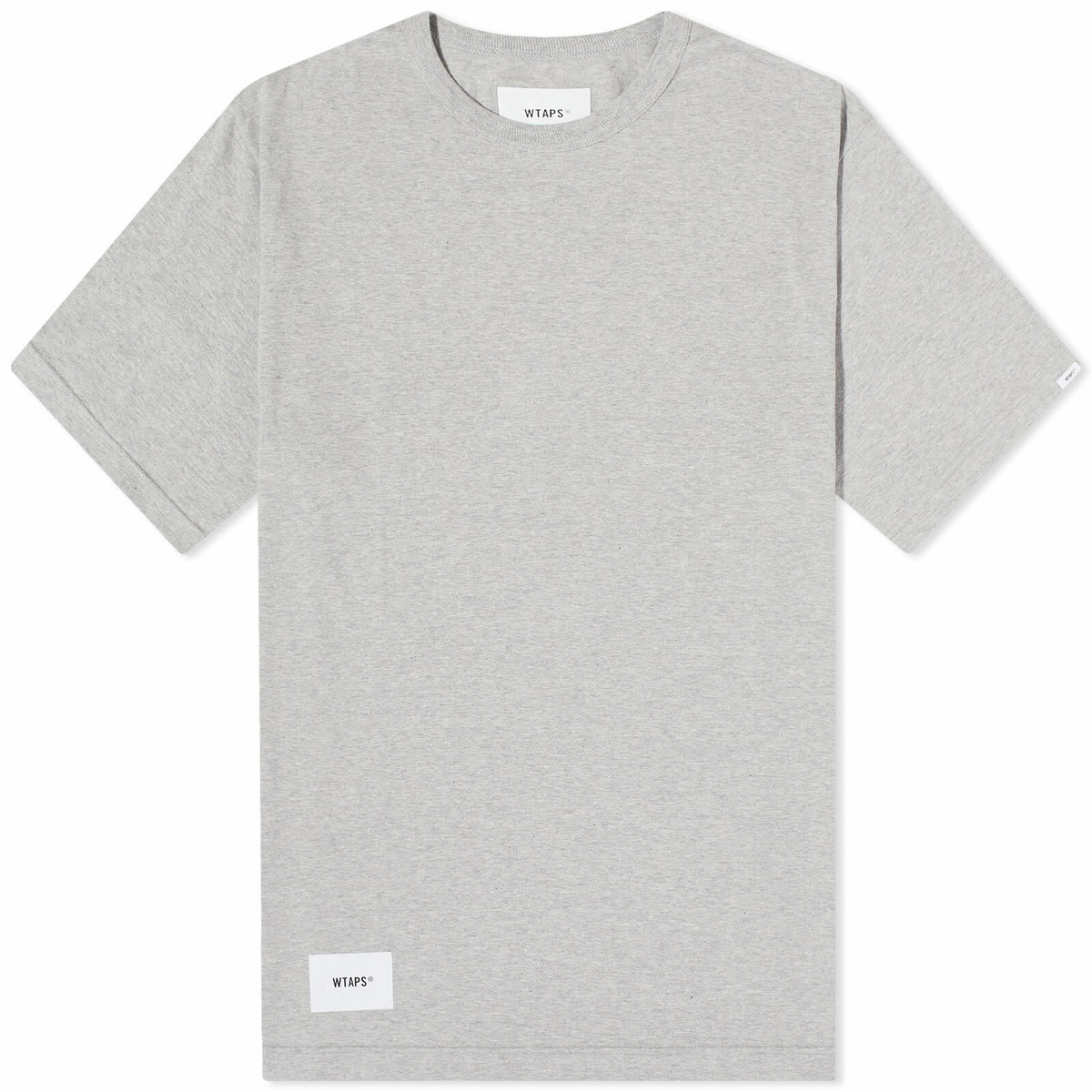 WTAPS Men's 03 Tab Crew Neck T-Shirt in Ash Grey