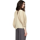 PLEATS PLEASE ISSEY MIYAKE Beige Coast Blouse