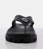 Prada Soft Cage vinyl thong sandals