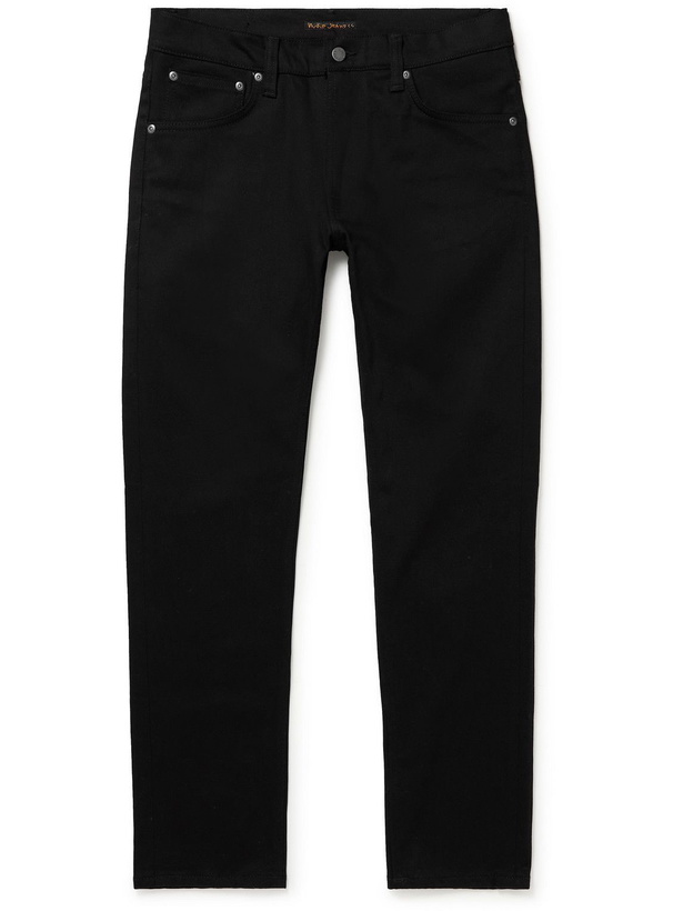 Photo: Nudie Jeans - Lean Dean Slim-Fit Organic Jeans - Black