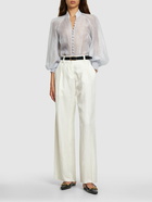 ZIMMERMANN - Luminosity Lantern Linen & Silk Shirt