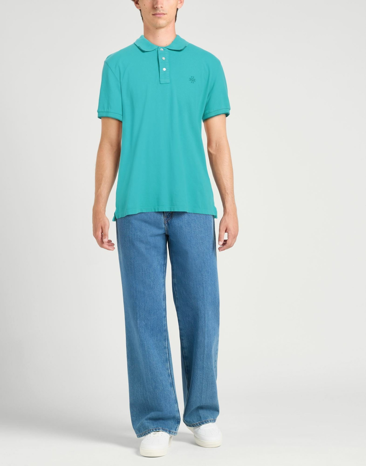 Jacob Cohёn Mens Polo shirt Turquoise