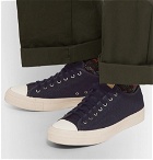 visvim - Skagway Lo Dogi Woven Canvas and Leather Sneakers - Men - Navy