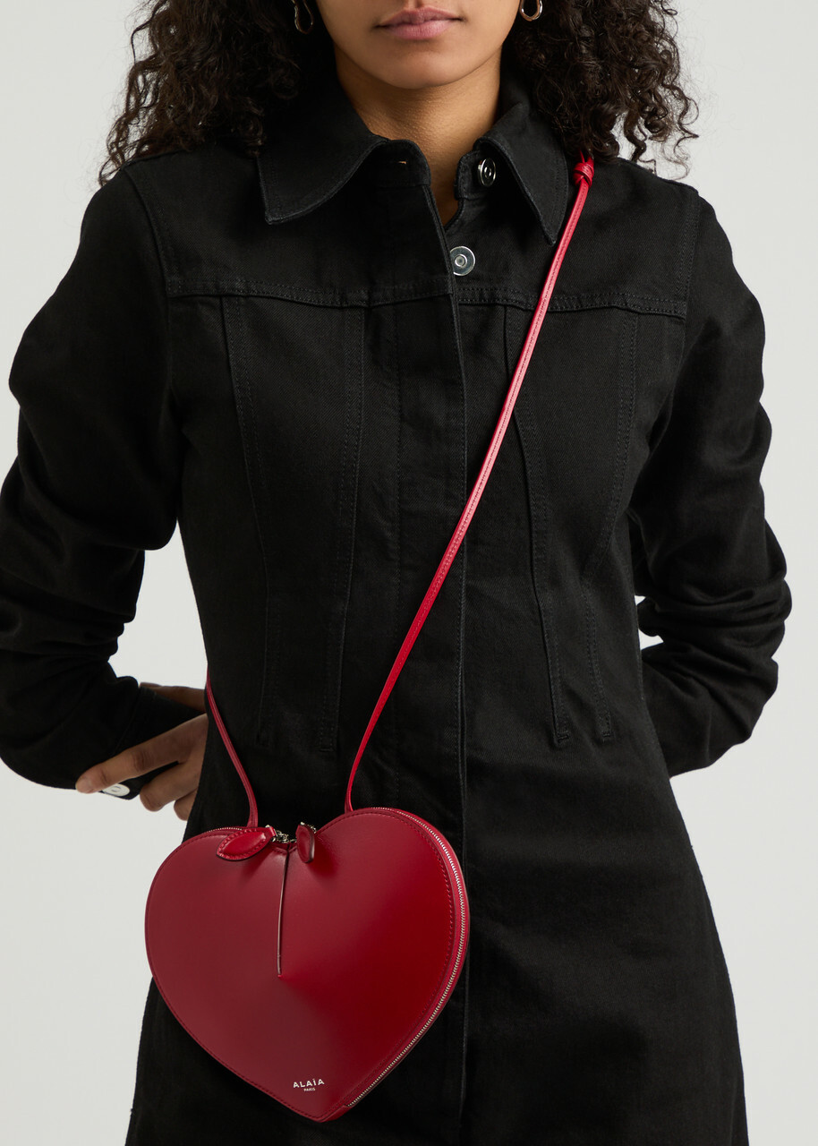 Alaïa Le Coeur Leather Cross-body bag - Red - One Size