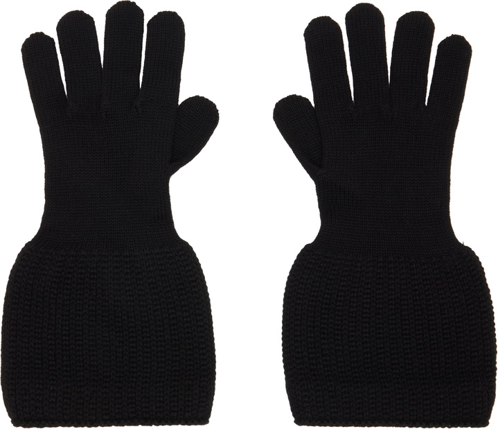 Photo: YOHJI YAMAMOTO Black Knitted Gloves