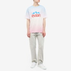 Balmain x Evian Tie Dye T-Shirt in Blue/Rose