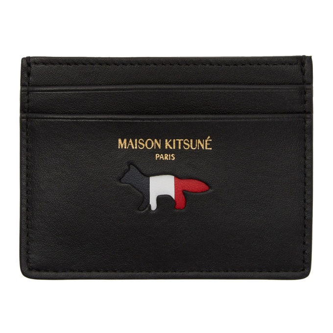 Photo: Maison Kitsune Black Fox Card Holder