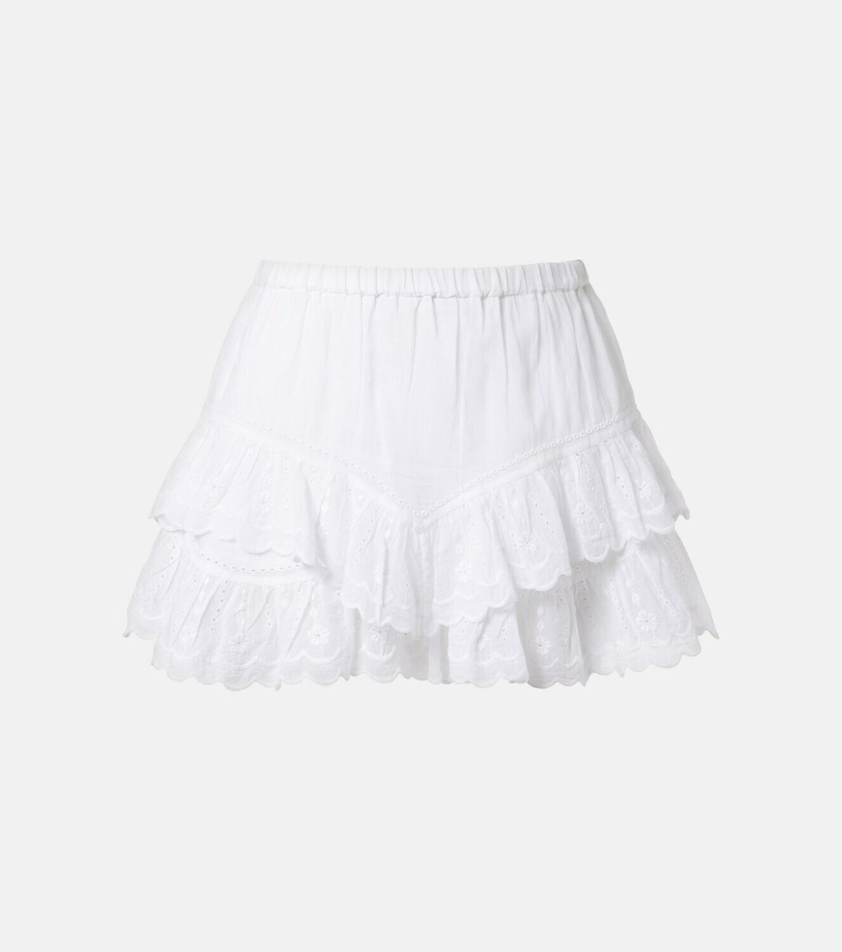 Marant Etoile Jocadia broderie anglaise cotton shorts
