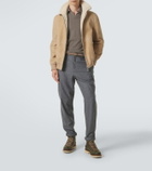Brunello Cucinelli Leather lace-up boots
