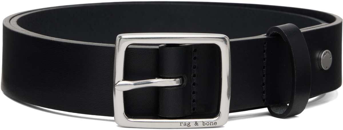 【関税込み】rag & bone ブラック Highline ベルト Highline Leather Belt - Black | rag & bone