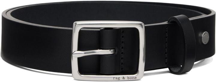 Photo: rag & bone Black Boyfriend Leather Belt