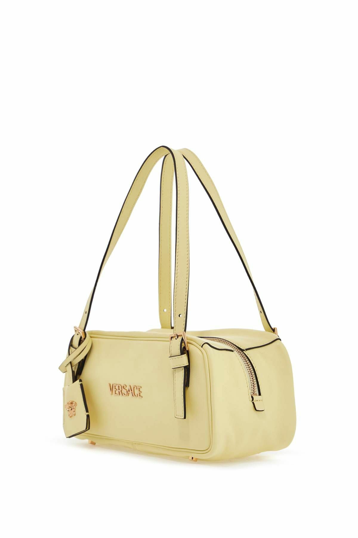 VERSACE nappa leather bowling bag Yellow Versace