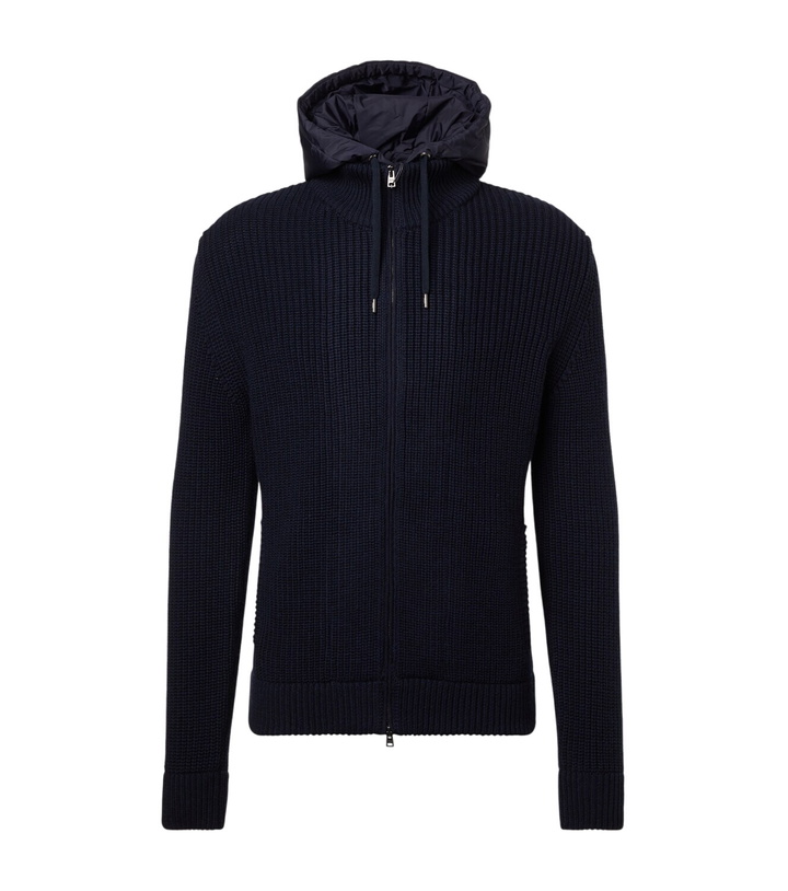 Photo: Herno Ribbed-knit wool jacket