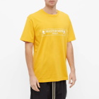 MASTERMIND WORLD Men's Regular Box Logo T-Shirt in Yellow