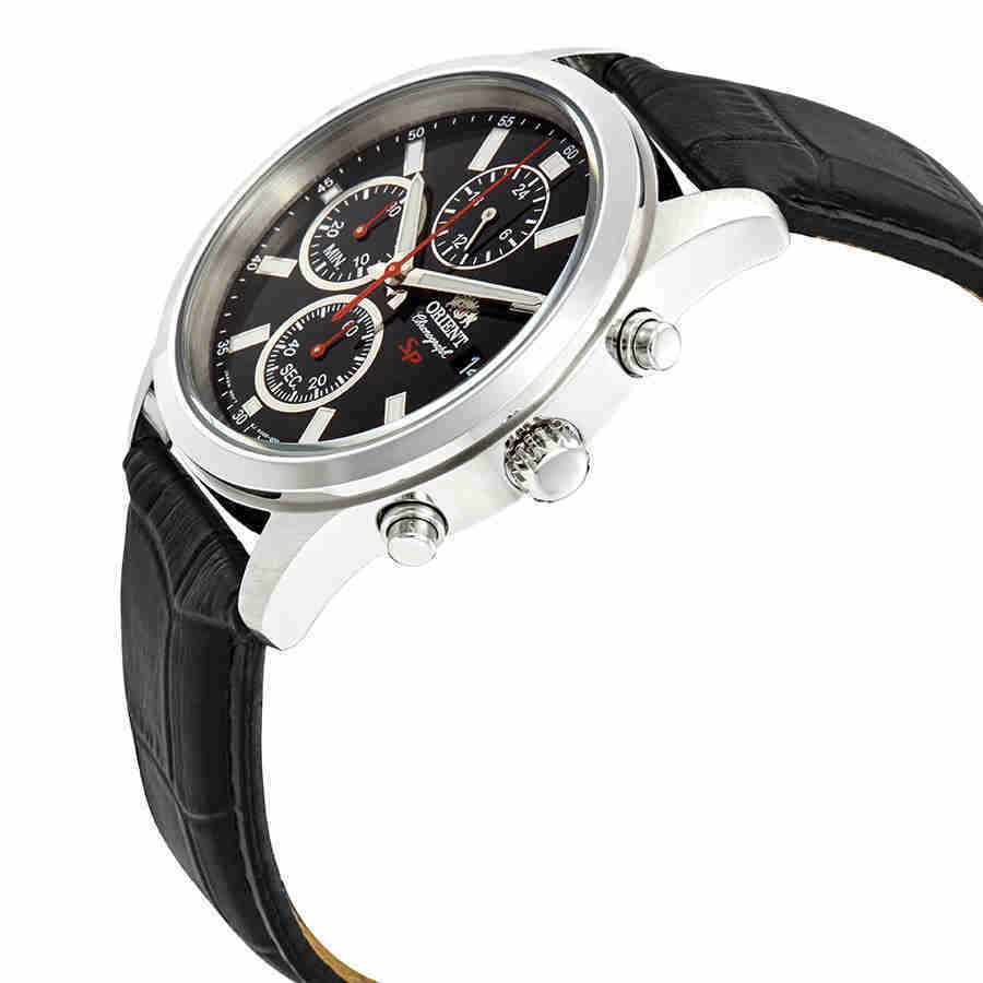 Orient Sporty Chronograph Black Dial Mens Watch FKU00004B
