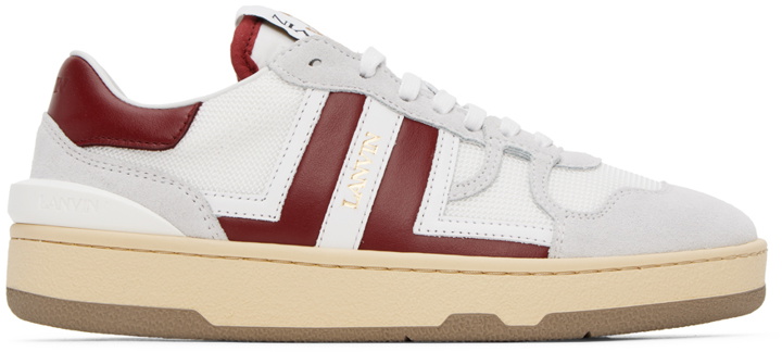 Photo: Lanvin White & Red Clay Sneakers