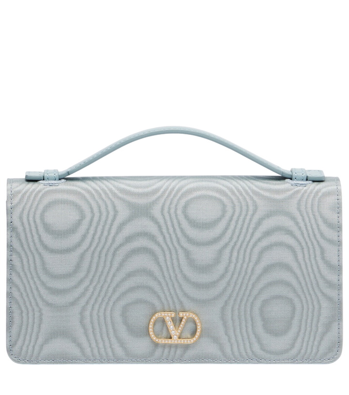 Photo: Valentino Garavani VLogo Signature Mini moiré clutch