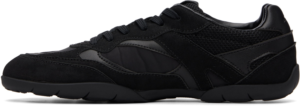 Hugo Black Mixed-Material Sneakers