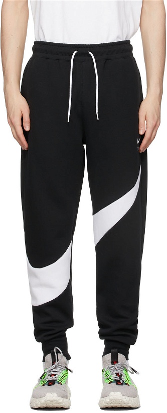 Photo: Nike Black Swoosh Tech Fleece Sweatpants