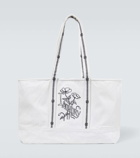 Bode Laundry embroidered canvas tote bag