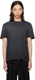 Ann Demeulemeester Black Eternal Eagle Baptist Standard T-shirt