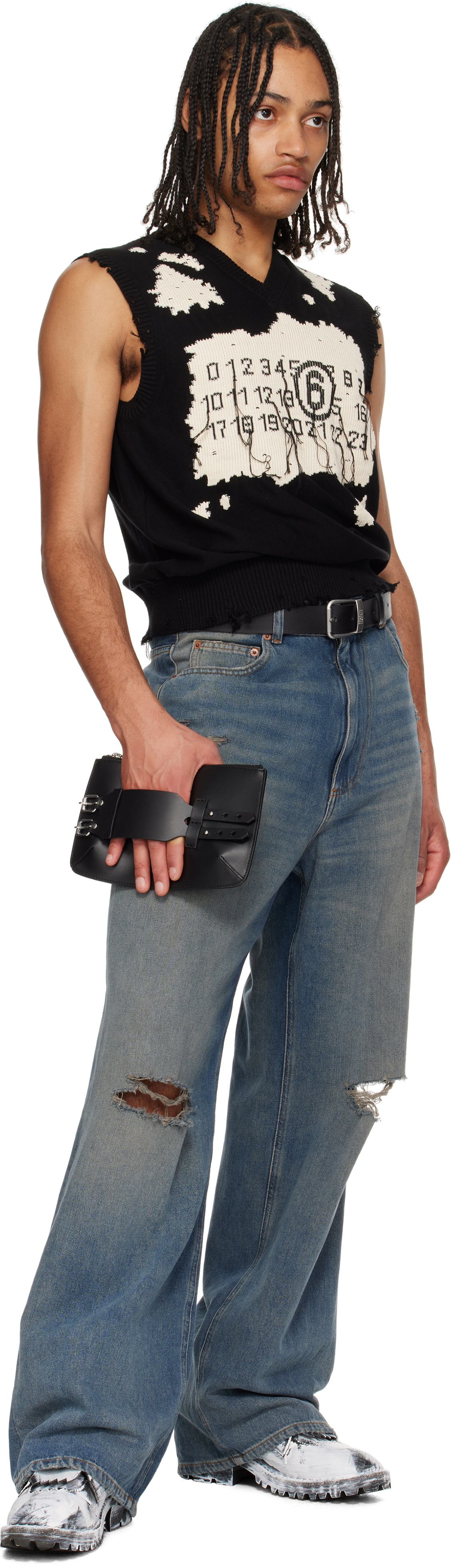 MM6 Maison Margiela Black Bracelet Pouch