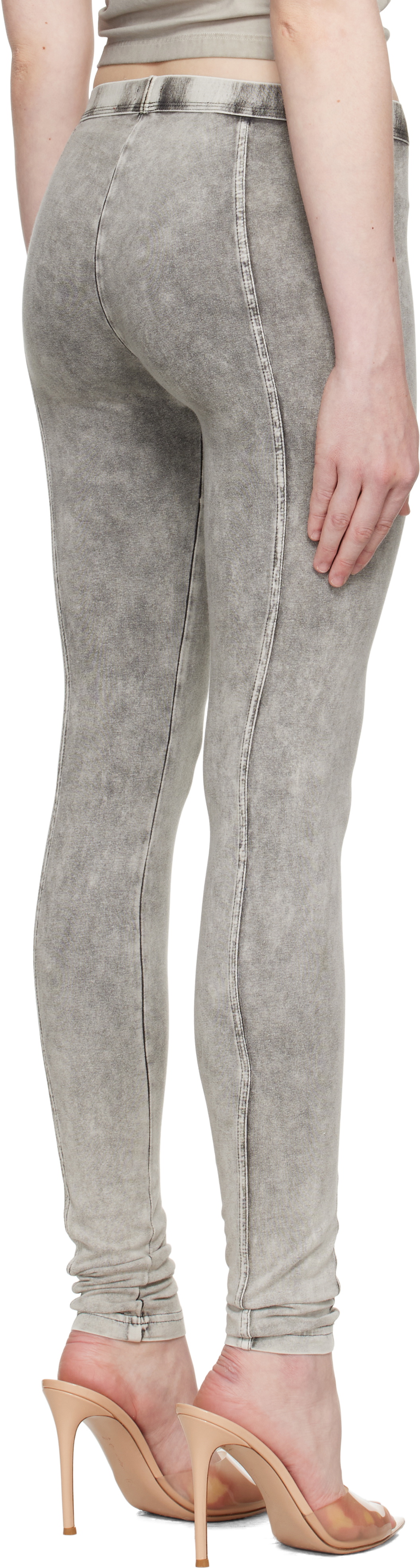 Diesel Gray Athena-Dnm Leggings