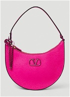 Valentino - VLogo Mini Hobo Shoulder Bag in Pink
