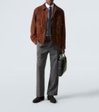 George Cleverley Adam suede Oxford shoes