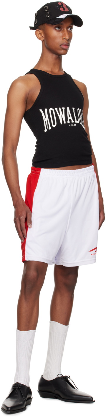 Mowalola White & Red Sucker Shorts