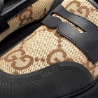 Gucci Men's Novo GG Jacquard Chunky Loafer in Camel/Black