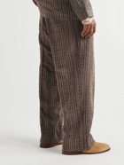 Karu Research - Straight-Leg Wool and Silk-Blend Tweed Suit Trousers - Brown