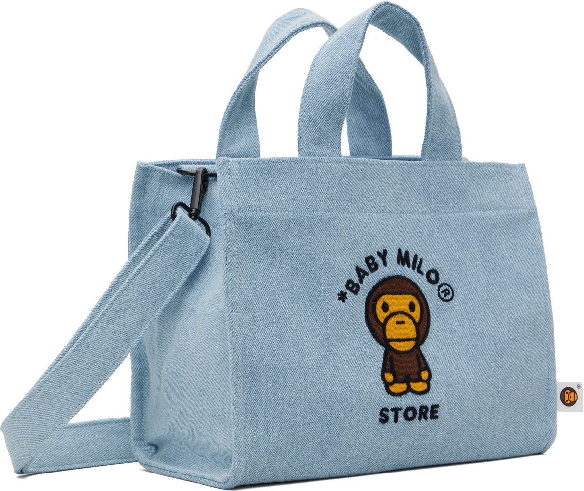 BAPE Blue Baby Milo Denim Small Tote