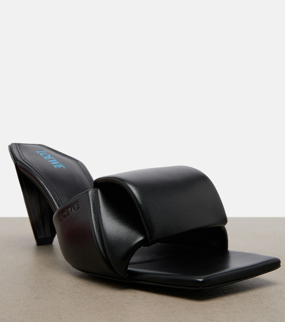 Loewe Origami leather mules