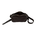 Guidi Black Soft Leather Fanny Pack