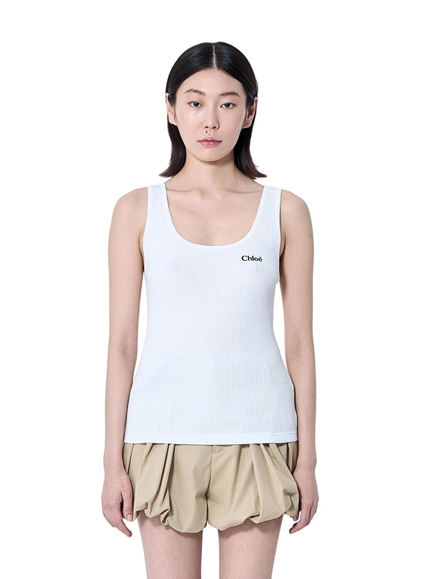 Photo: Chloé Logo Motif Tank Top