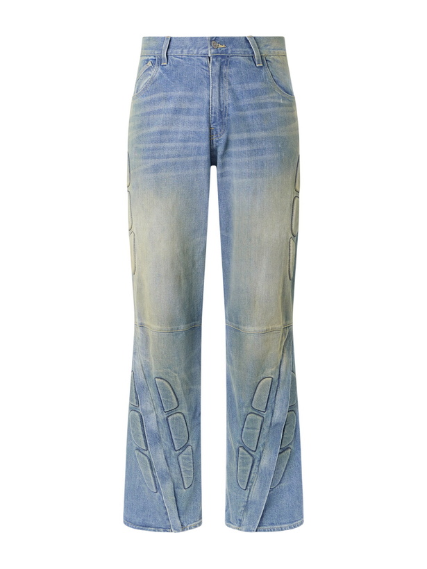 Photo: Satoshi Nakamoto - Enduro Straight-Leg Padded Jeans - Blue