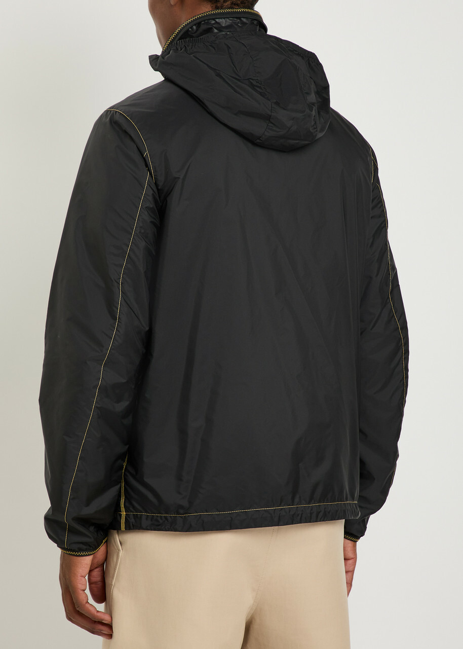 Moncler Arrakis Hooded Nylon Jacket Black