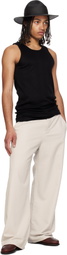 RAINMAKER KYOTO Black Random Rib Tank Top