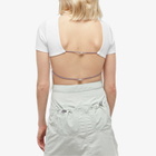 Peachy Den Women's Mimi Short Sleeve Top in White