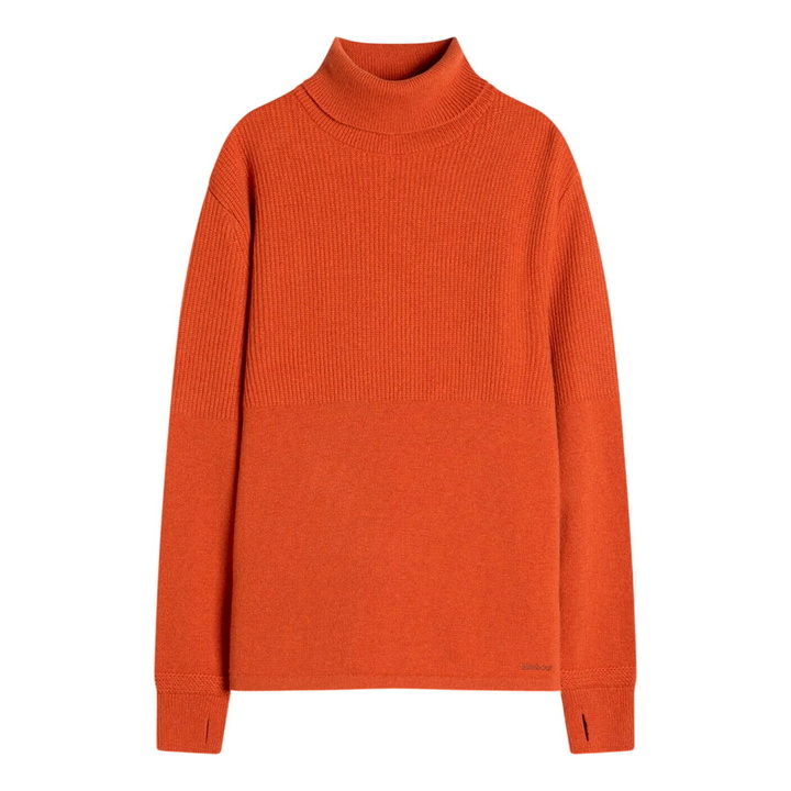 Photo: Barbour Men's x Norbit Funnel Neck Jumper in Burnt Orange