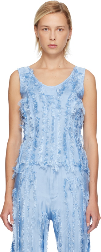 Photo: Edward Cuming Blue Scratch The Itch Tank Top
