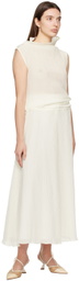 BITE Off-White Parchment Midi Skirt